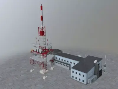 Innsbruck Patscherkofel Low-poly 3D model