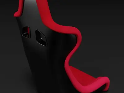 racing car seat 3D model by 3DModelingCorp