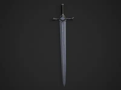Sword 6 Low-poly 3D model