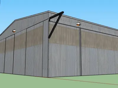 Hangar with Details 3D model