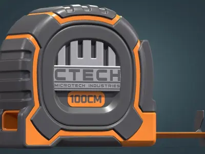 Tape Measure Low-poly 3D model get