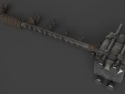 Modifiable Strike Weapon 10 Low-poly 3D model