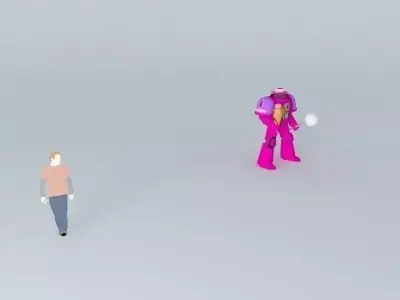 pink space marine Free 3D model