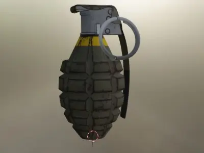 Hand Grenade MK2 3D Model 3D model