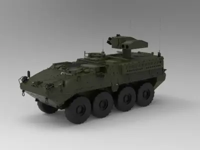 M1134 Anti-Tank Guided Missile Vehicle  3D model