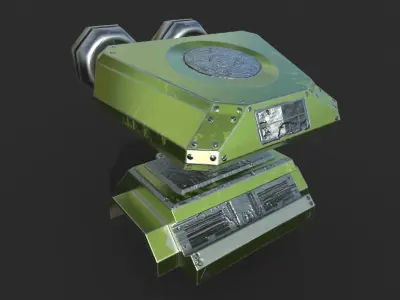 Tesla Tower Object Low-poly 3D model