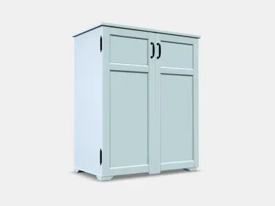 GREAKER Cabinet with drawers Low-poly 3D model