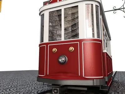 3D tram model lisbon - lisbon 3D model