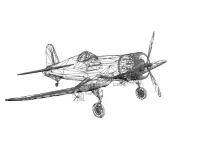 AIRCRAFT F4U1 Free 3D model