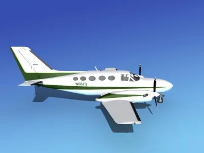 Cessna 425 Conquest I V04 3D model