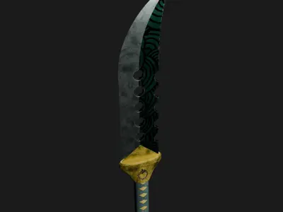 Lostvayne Meliodas Sword Low-poly 3D model