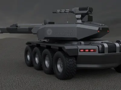 Sci-Fi Tank 3D model
