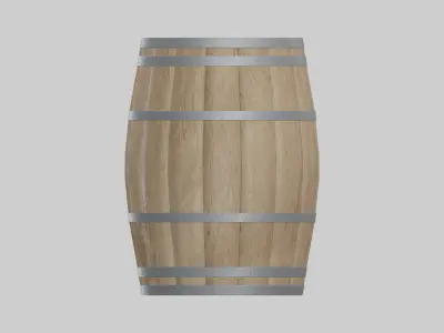 Light Toasted Hogshell Barrel 3D model