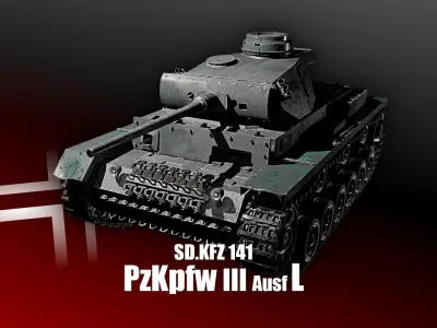 PzKpfw III - Panzer 3 - Ausf J L M 3D Model Pack