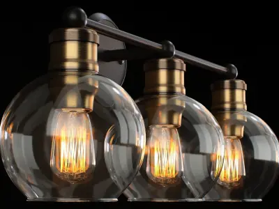 Breakwater Bay Nadya 3 light 3D model