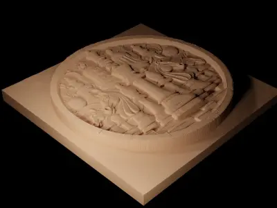 Chess Pieces CNC 3d Print High Relief Sand Casting 3D print model