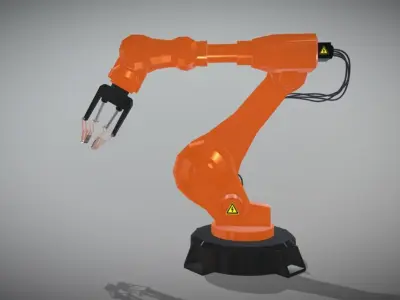Rrobot arm Low-poly 3D model