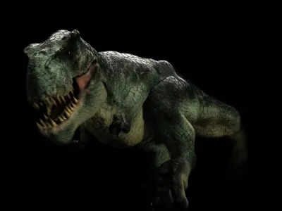 V- REX RIGGED 3D model