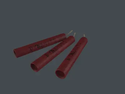 Dynamite 3D Moedel Low-poly 3D model