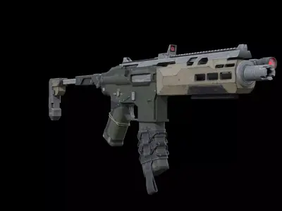 M21 Sniper Rifle 3D Model Realistic Military Weapon Game Ready Low-poly 3D model