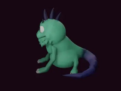 iguane Free low-poly 3D model