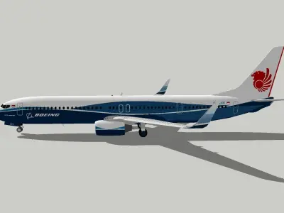 boeing 737-900 Lion Air Low-poly 3D model