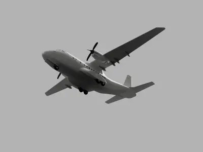 Casa CN-235 Military Transport Aircraft 3D model