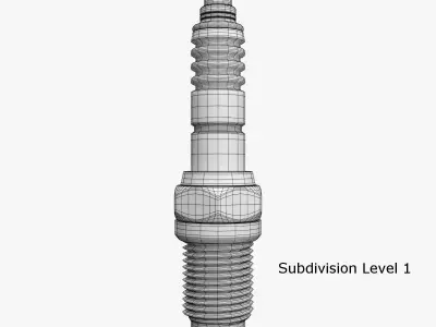 Spark Plug 3D model V3