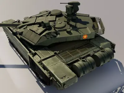 T90M Lowpolygon Low-poly 3D model