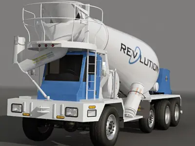 FRONT DISCHARGE MIXER 3D model