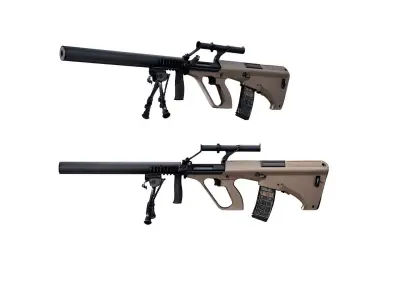 Steyr AUG rifle  3D model