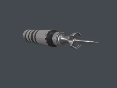 Tank modern shell 120mm APFSDS Low-poly 3D model