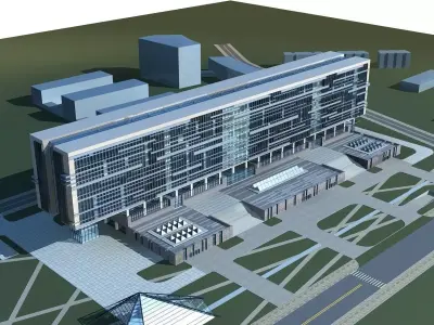 Office Building 3D model 27