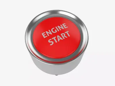 Engine start button 3D model