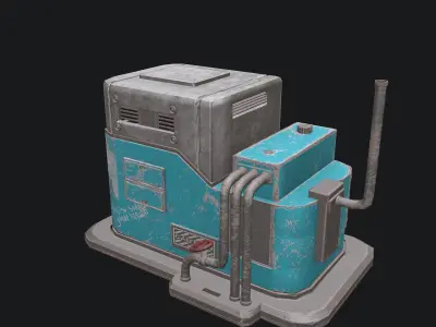 Si-Fi Genaretor Low-poly 3D model