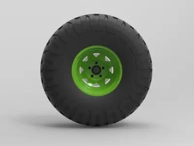 Offroad wheel 9 3D model