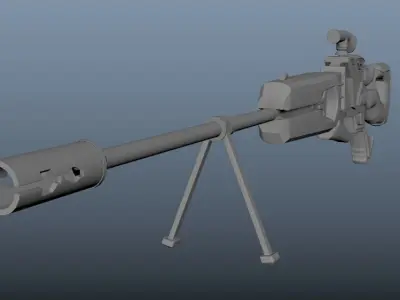 Alien Rifle 3D model