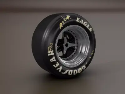Le Mans Racing Backwheel 3D model