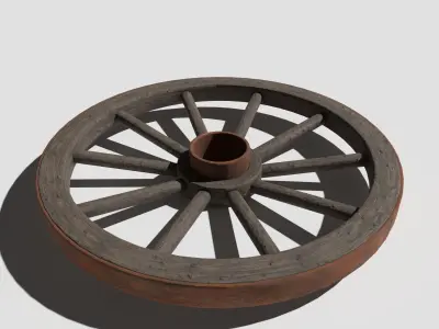 Cart Wheel 3D model