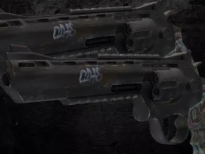 Magnum44 V1 Free low-poly 3D model