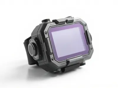 Rugged Professional Camera Model Pack with Protective Casing Low-poly 3D model