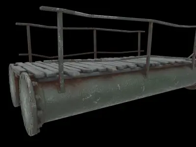 pipe raft  3D model