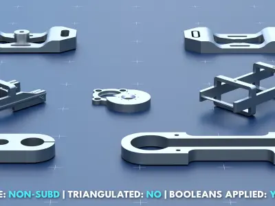 Factory Greeble Kitbash Pack 3 3D model