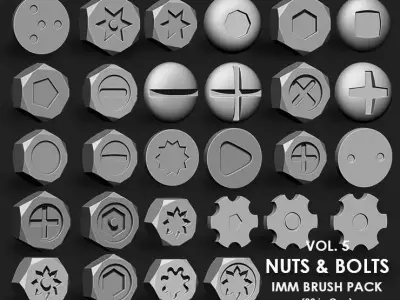 Nuts and Bolts IMM Brush Pack 30 in One Vol 5 3D model