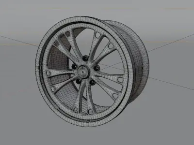 wheel 3D model by pop-aekkarat - Textured