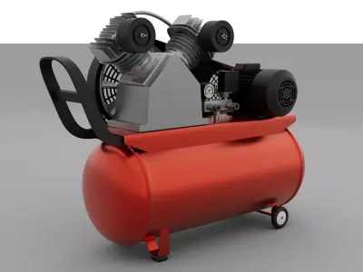 Industrial Air Compressor 3D Modeling model 3D model