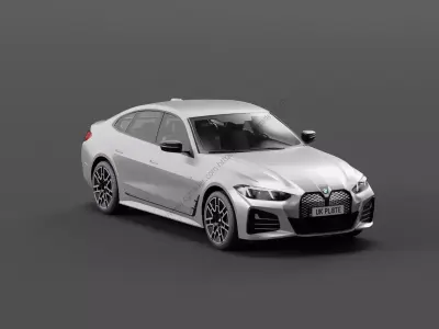 Bmw I4 2025 Free low-poly 3D model