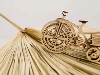 Tricycle - 3D DIY Wooden Mechanical Puzzle Model 3D model
