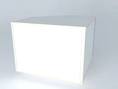 BC2D0D cube with light on top Free 3D model
