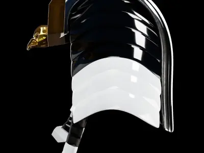 Pharaoh Eagle Hat 06 - SciFi Character Design Low-poly 3D model Low-poly 3D model